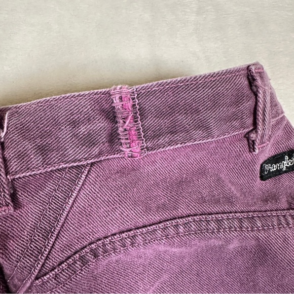 Wrangler Silverlake 90s western Pink purple Denim jean high rise‎ bareback mom - Picture 13 of 13